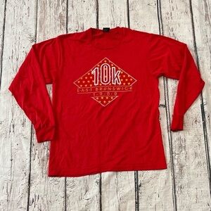 Vintage 80s 10K East Brunswick Running Race 1989 Long Sleeve Tshirt